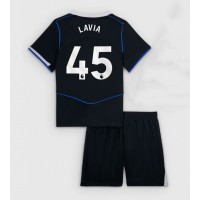 Chelsea Romeo Lavia #45 Tretí Detský futbalový dres 2025-26 Krátky Rukáv (+ trenírky)